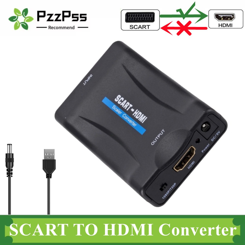 Scart To Hdmi - 1080P SCART Zu HDMI-Kompatibel Video Audio