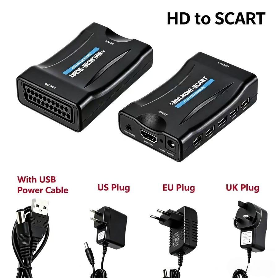 Scart To Hdmi - 1080P HDMI-kompatibler zu Scart Konverter HD