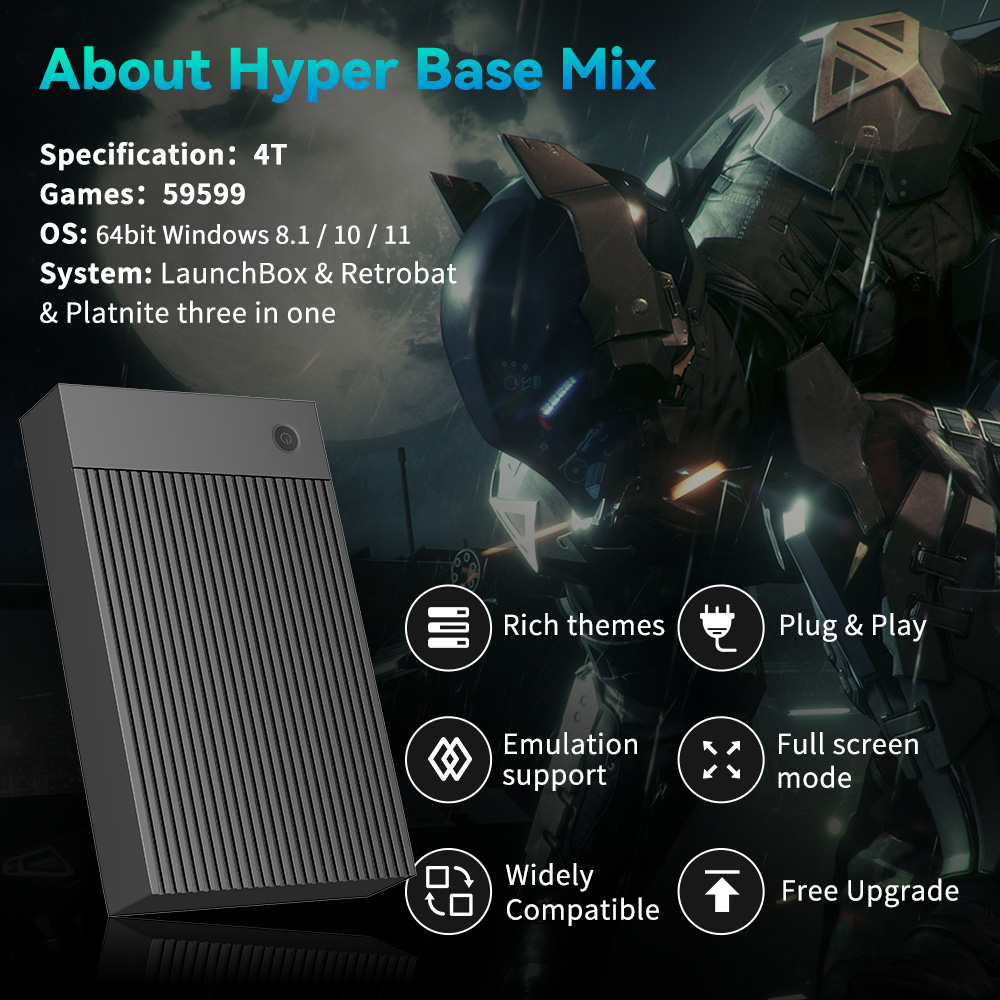 Hyper Base Mix 4TB Spielekonso – Retro Gaming Kiosk Bewertung und Preis