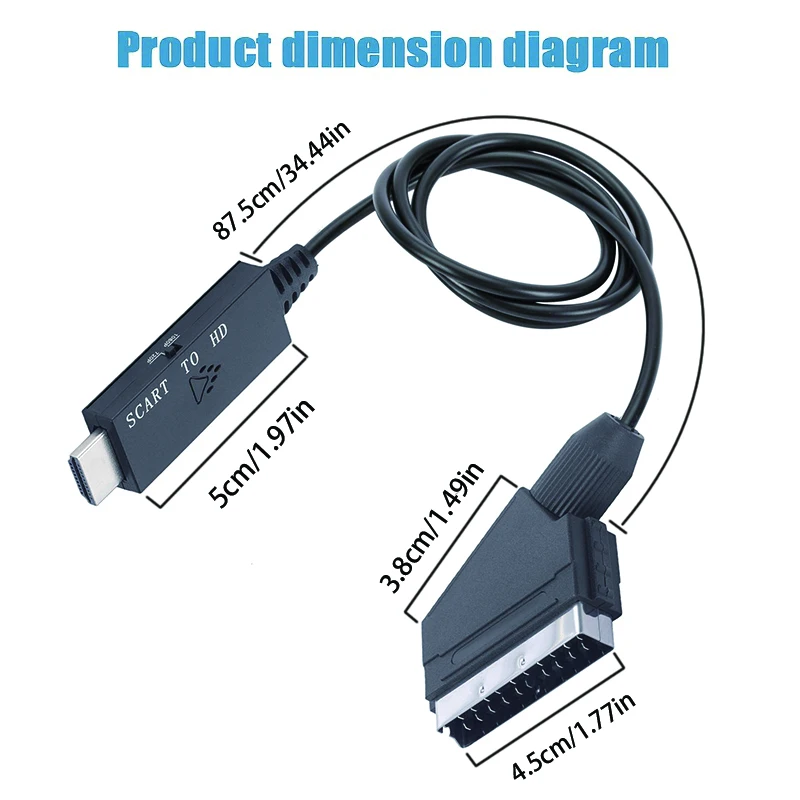 SCART-zu-HDMI-kompatibler Konv – Scart To Hdmi Bewertung und Preis