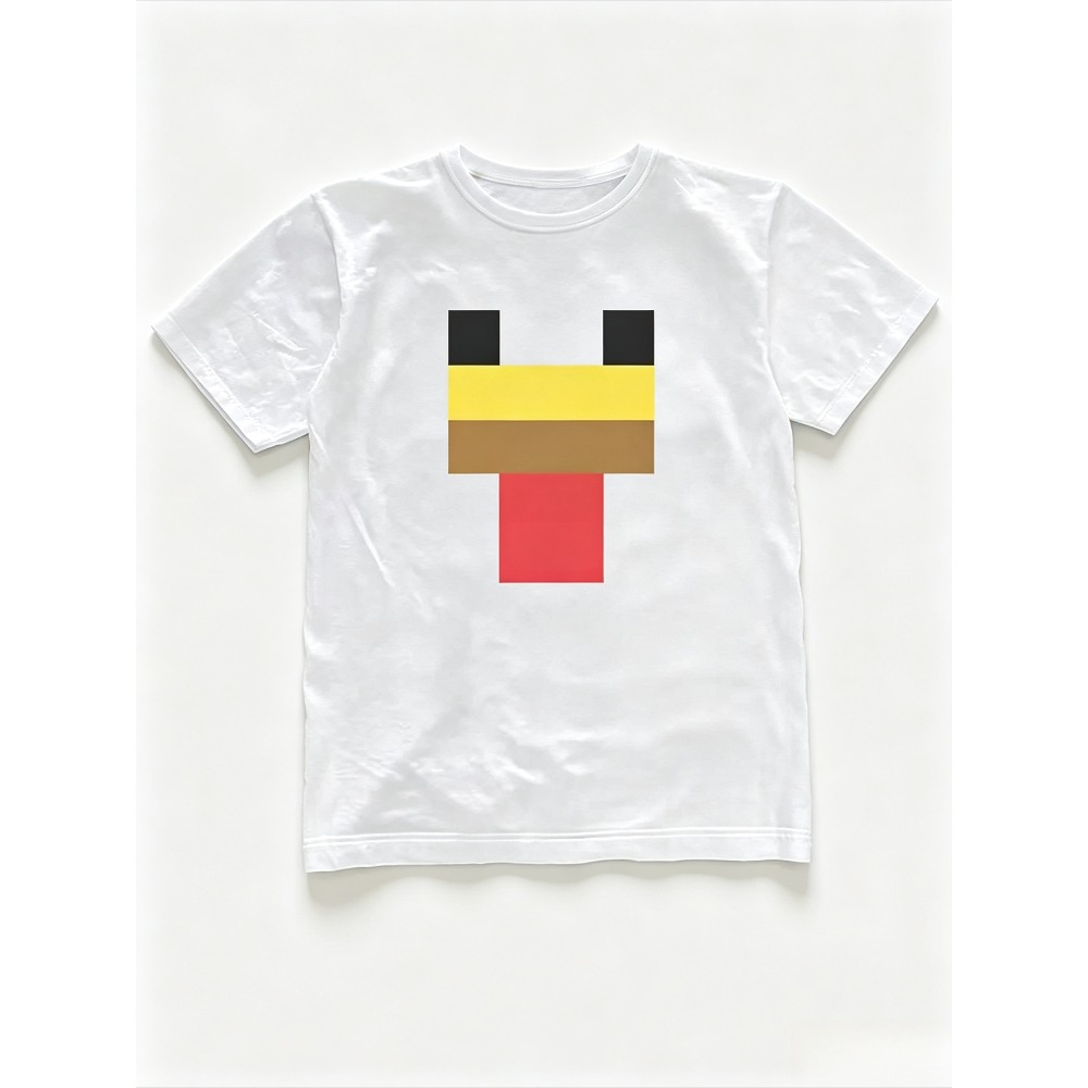 Minimal Pixel Chicken Face Gra – Retro Gaming T Shirt Bewertung und Preis