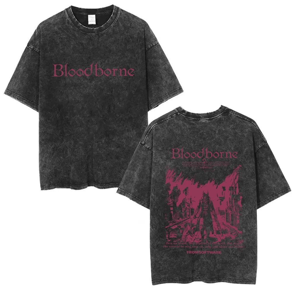Y2k Sommer Bloodborne Game Per – Retro Gaming T Shirt Bewertung und Preis